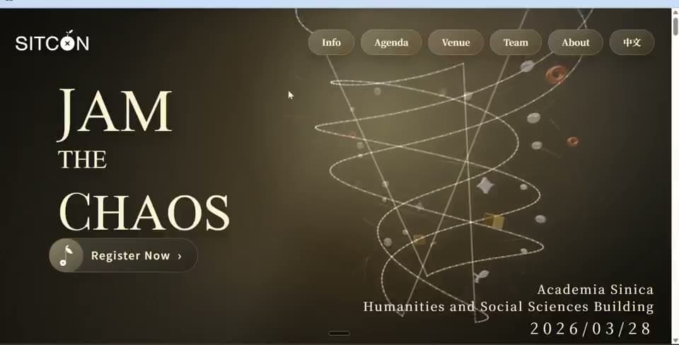 Technology conference poster