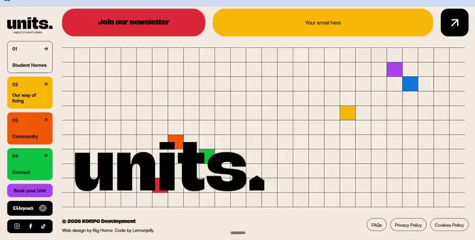 Architectural units platform poster